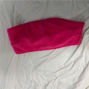 SHEIN Pink Textured Bikini Top